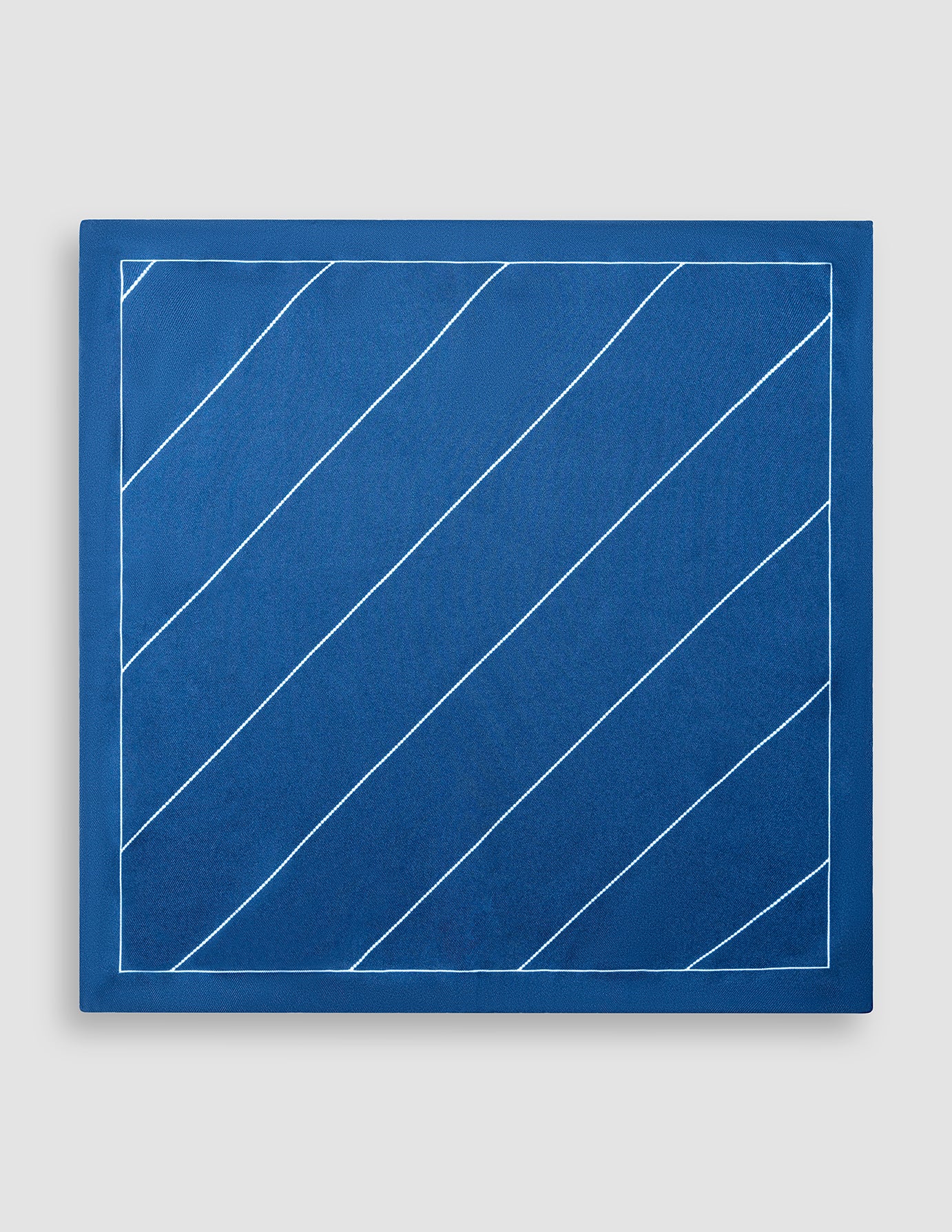 Pocket Square Navy Pinstripe
