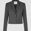 Women Skye Short Blazer Charcoal Melange