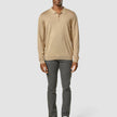 Premium Merino Long Sleeve Polo Sahara