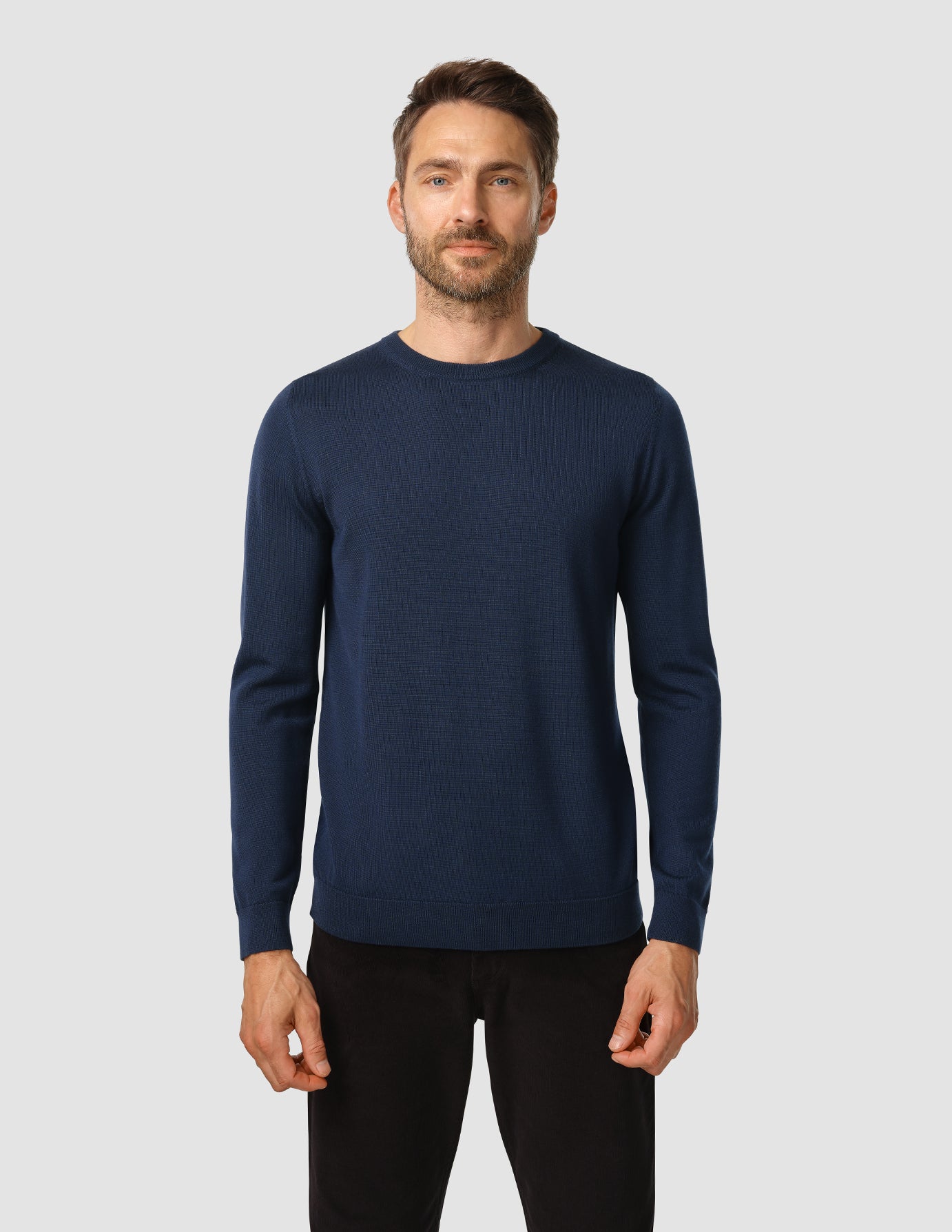 Premium Merino Crewneck Navy