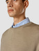 Premium Merino Crewneck Sahara