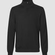 Premium Merino Half Zip Black