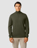 Premium Merino Half Zip Nightfall Green