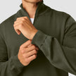 Premium Merino Half Zip Nightfall Green