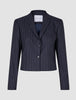 Women Raina Short Blazer Night Sky Pinstripe