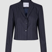 Women Raina Short Blazer Night Sky Pinstripe
