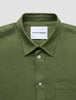 Refined Linen Long Sleeve Shirt Clover Green