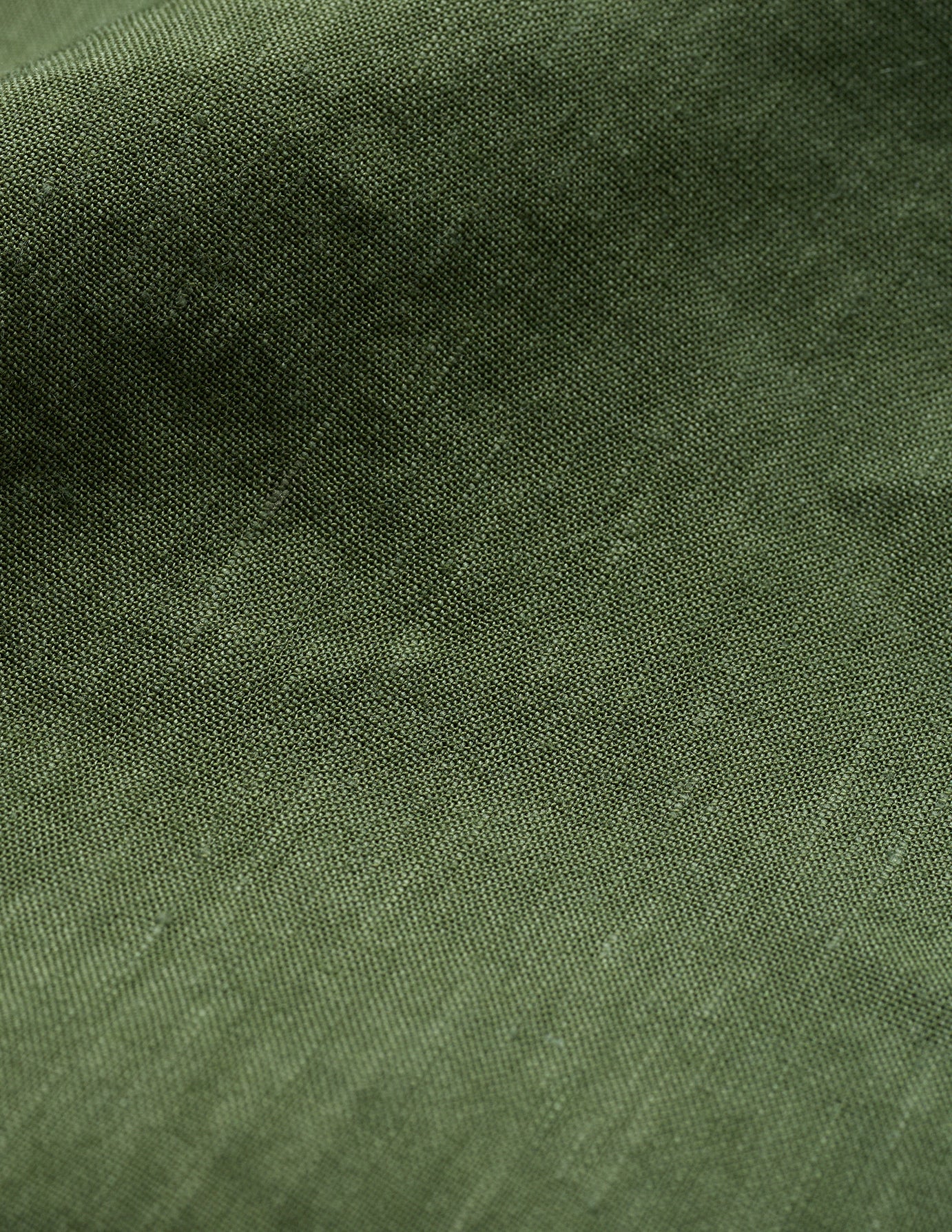 Refined Linen Long Sleeve Shirt Clover Green