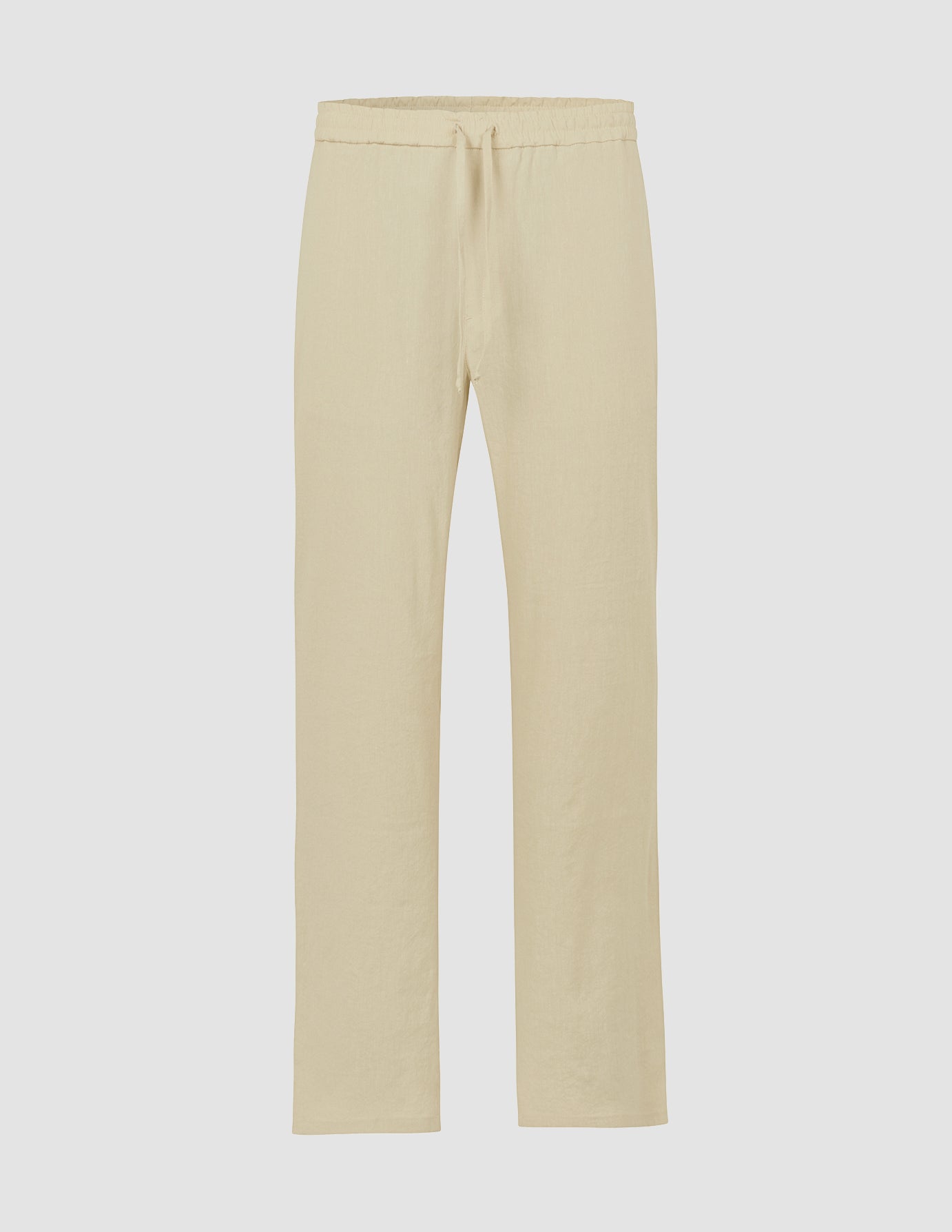 Refined Linen Pants Soft Sand