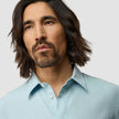 Refined Linen Long Sleeve Shirt Sky Blue