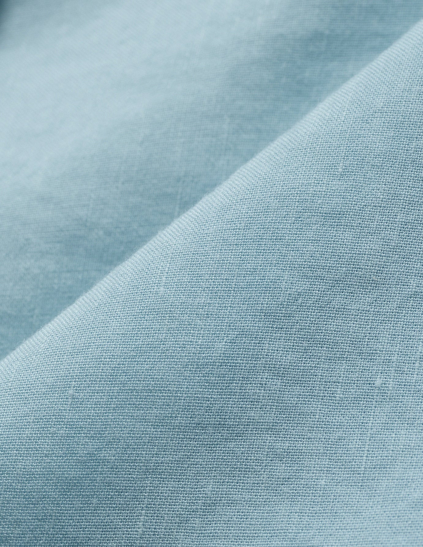 Refined Linen Long Sleeve Shirt Sky Blue