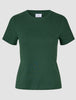 Women Rib T-shirt Evergreen