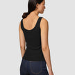 Rib Tank Top Black