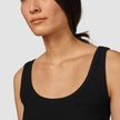 Rib Tank Top Black