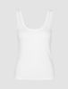 Rib Tank Top White