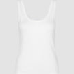 Rib Tank Top White