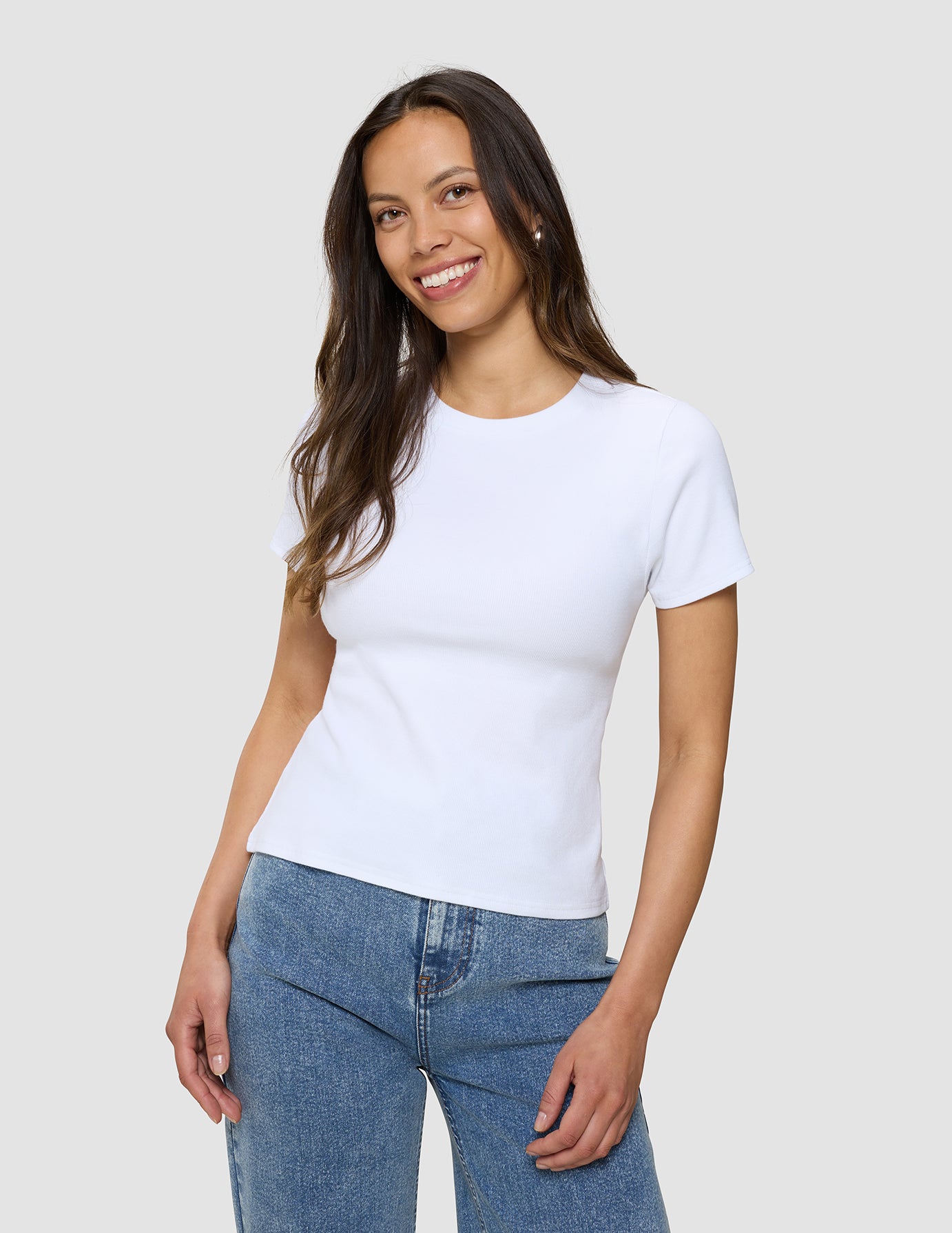 Rib T-Shirt White