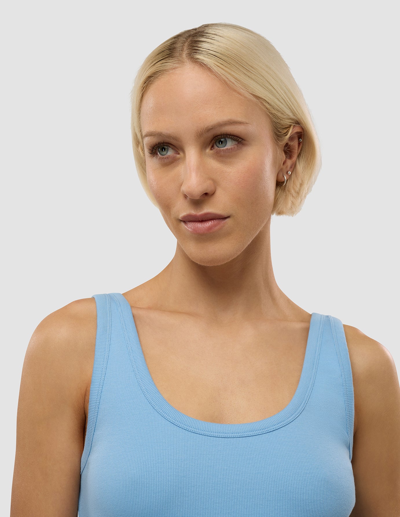 Women's Rib Tank Top Blissful Blue