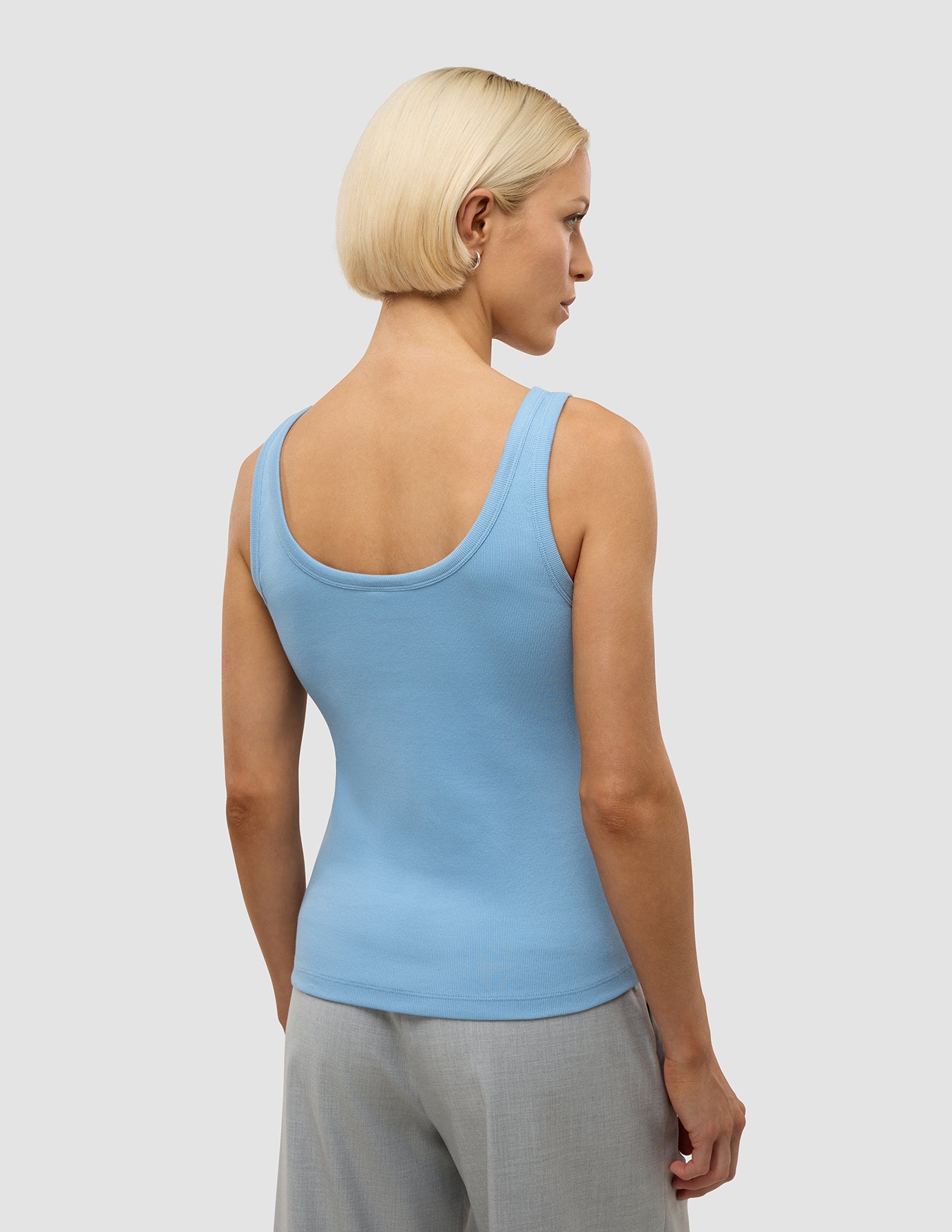 Women's Rib Tank Top Blissful Blue