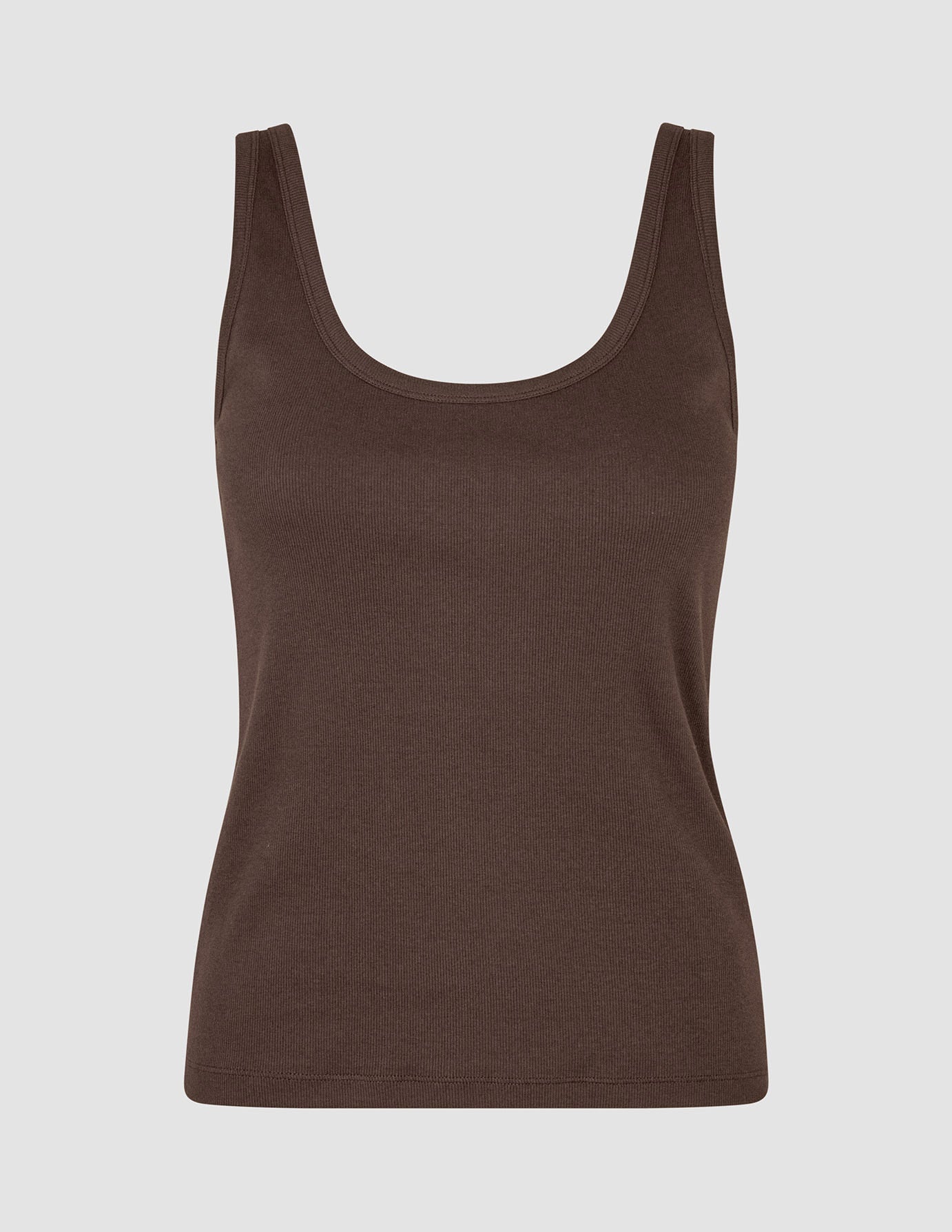 Women's Rib Tank Top Espresso