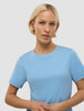 Women's Rib T-Shirt Blissful Blue