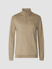 Premium Merino Half Zip Sahara