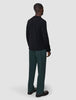 Seamless Premium Merino Knit Crewneck Black