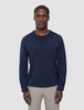 Seamless Premium Merino Knit Crewneck Dark Navy
