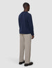 Seamless Premium Merino Knit Crewneck Dark Navy