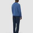 Seamless Premium Merino Knit Crewneck Dusky Blue