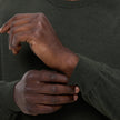 Seamless Premium Merino Knit Crewneck Green Night