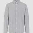 Seersucker Casual Shirt Navy Stripes