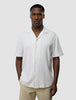 Seersucker Short Sleeve Shirt Blue Stripes