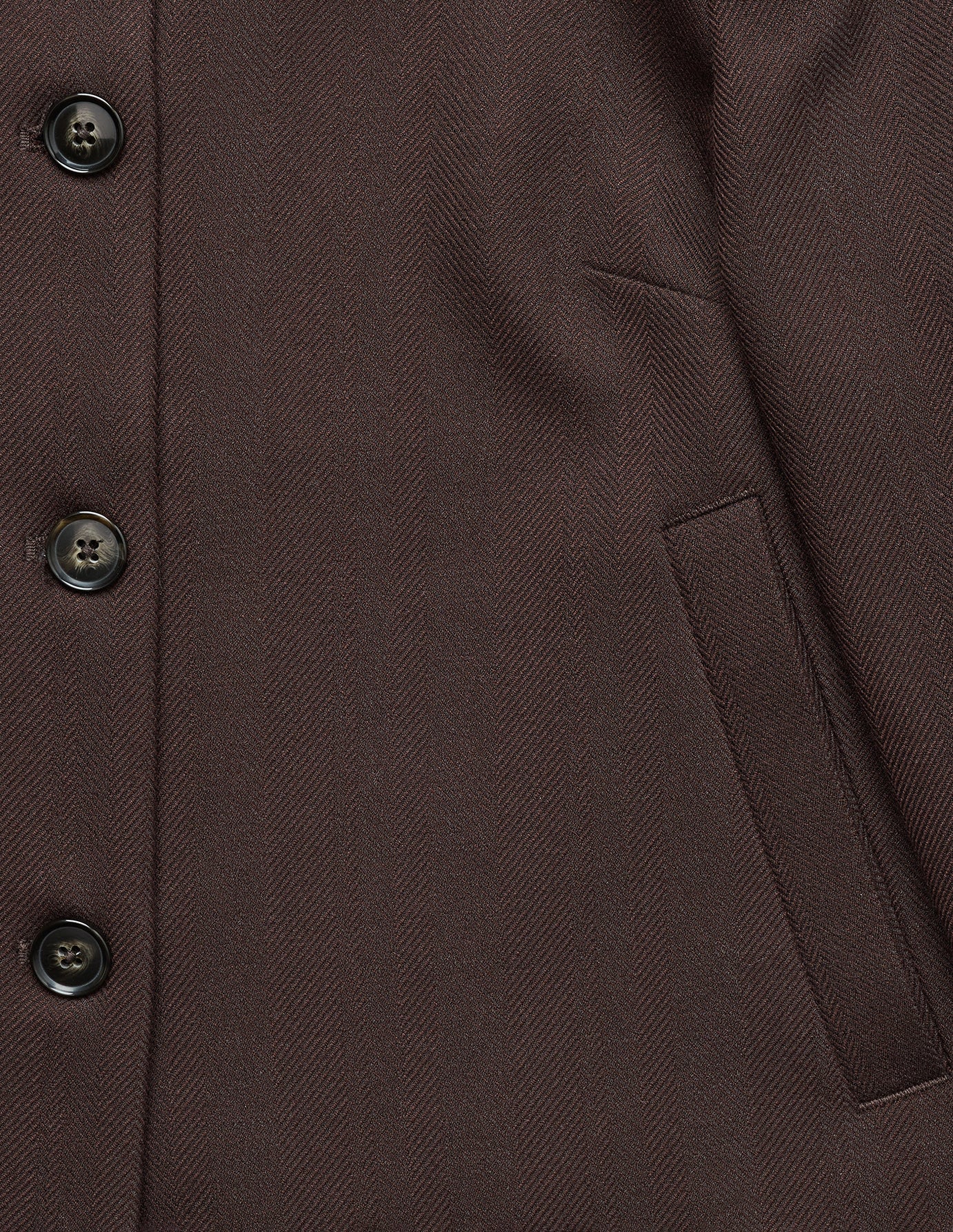 Women's Serene Short Jacket Chocolate Herringbone