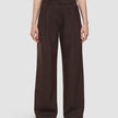 Serene Set Chocolate Herringbone Short Jacket Pants
