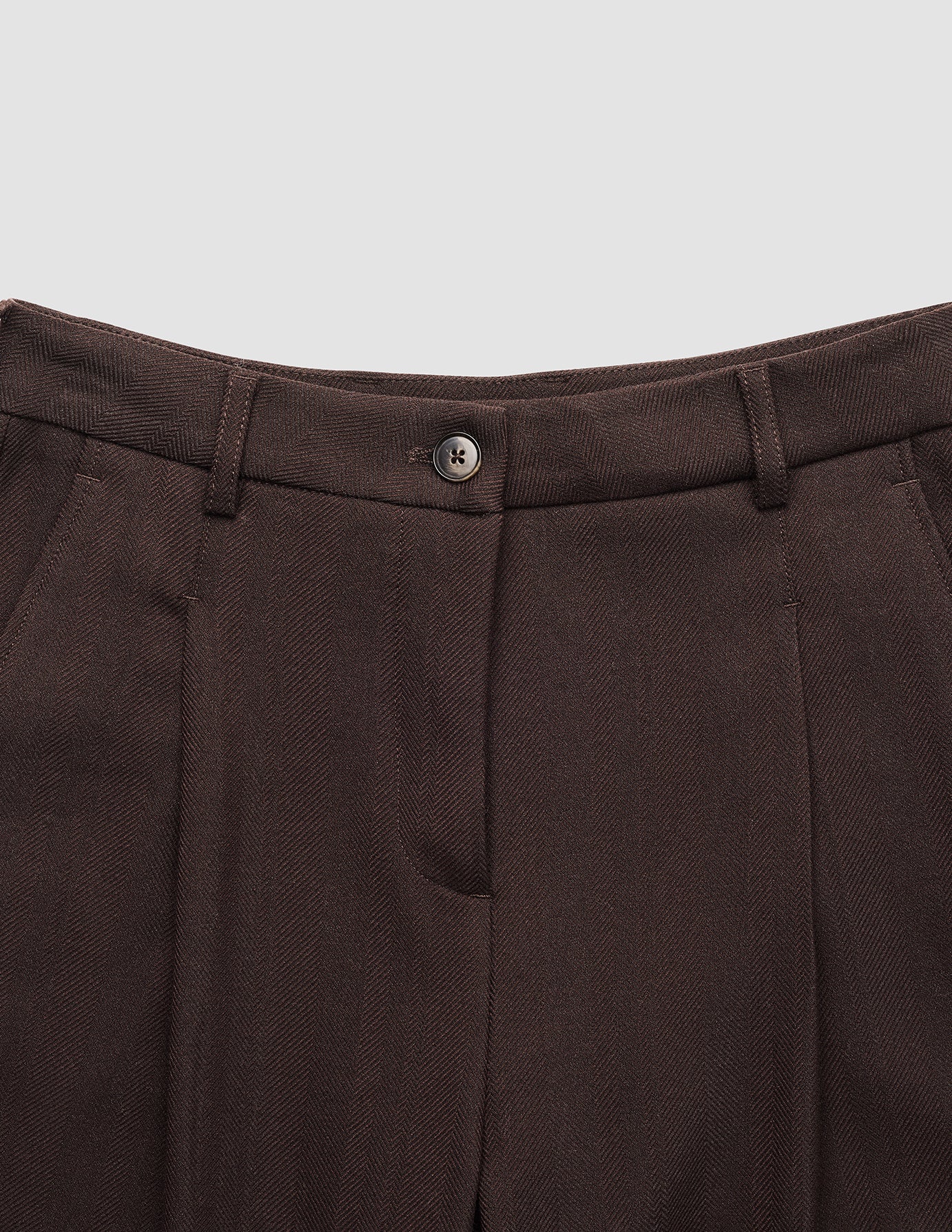 Women's Serene Pants Wide Chocolate Herringbone