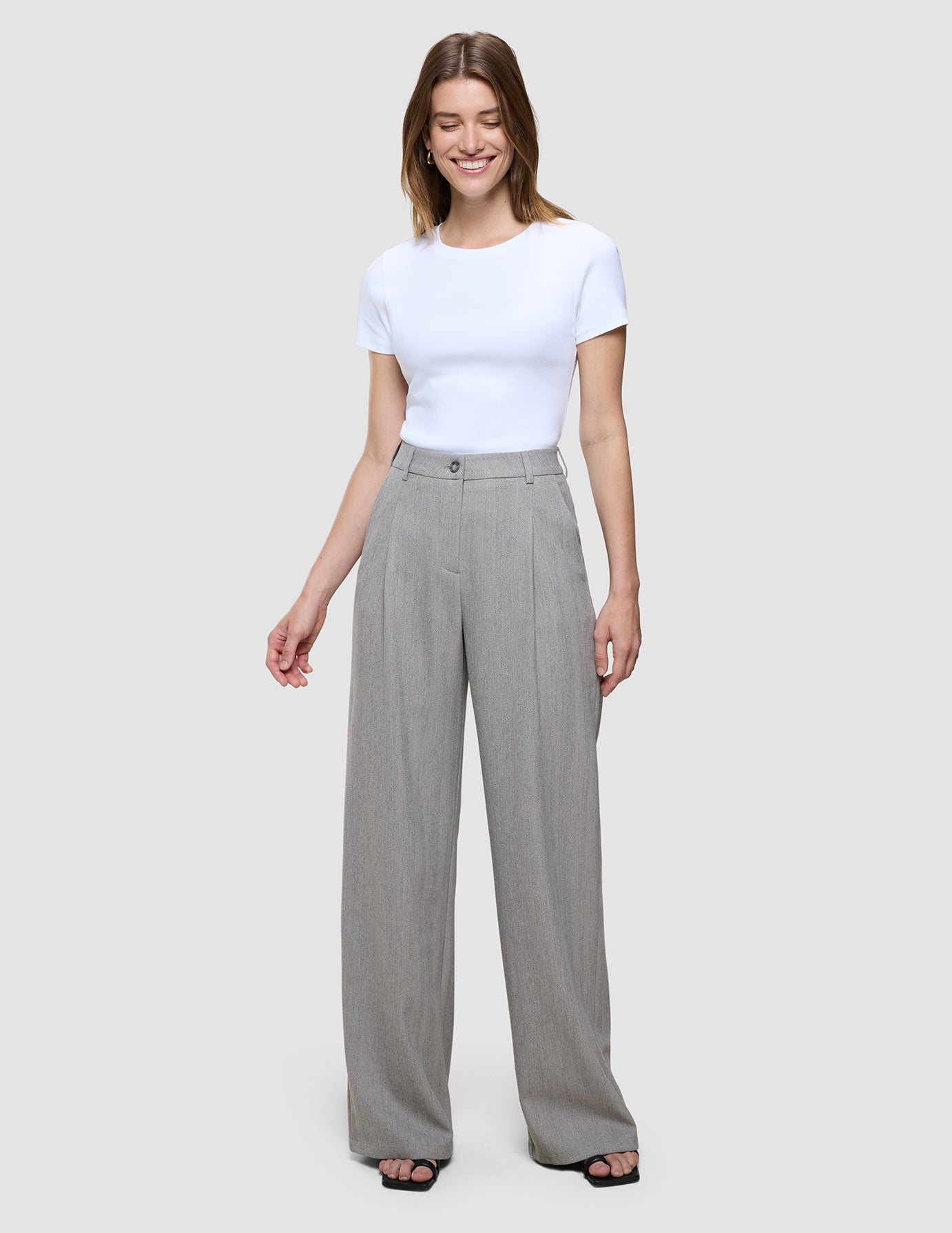 Women's Serene Pants Wide Tapestry Herringbone