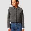 Serene Short Jacket Grey Herringbone