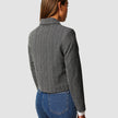 Serene Short Jacket Grey Herringbone