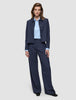 Women's Serene Short Jacket Marine Pinstripe