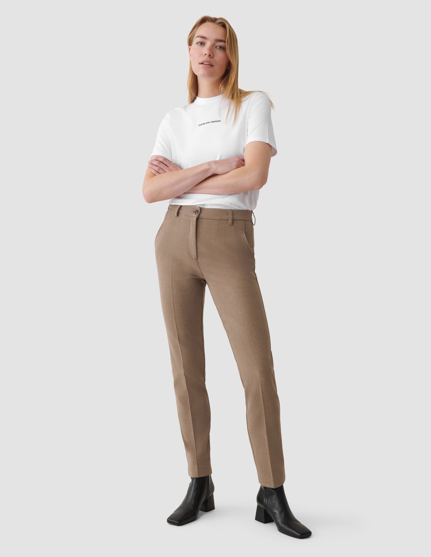 synet Jeg bærer tøj Labe Women No. 1 Pants Cappuccino | SHAPING NEW TOMORROW