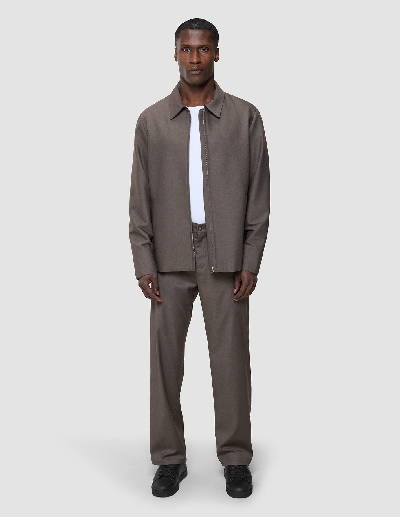 Siena Pants Relaxed Fit Dark Chestnut Melange