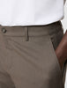 Siena Pants Relaxed Fit Dark Chestnut Melange