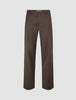 Siena Pants Relaxed Fit Herringbone Dark Brown
