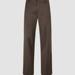 Siena Pants Relaxed Fit Herringbone Dark Brown