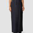 Essential Maxi Skirt Navy Pinstripe