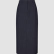 Essential Maxi Skirt Navy Pinstripe