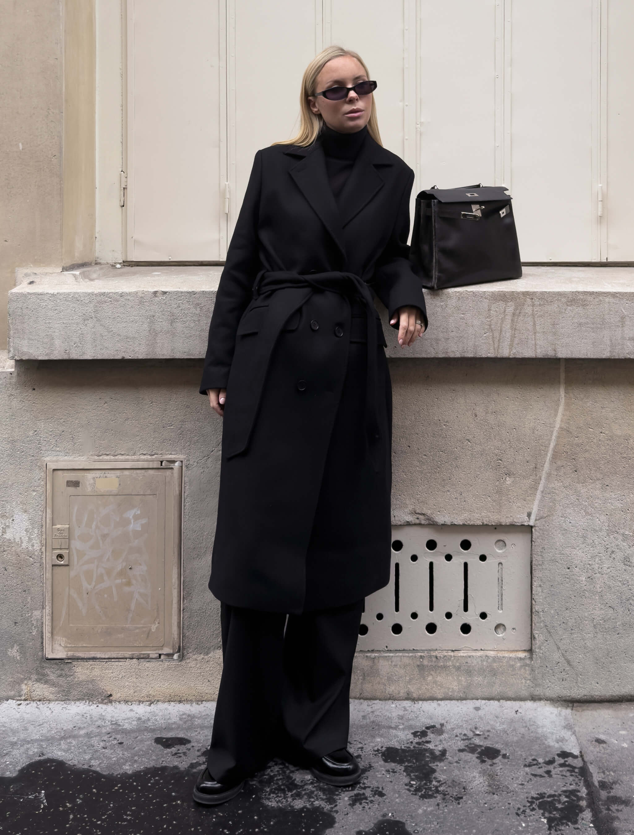 Women's Wool Coat Black