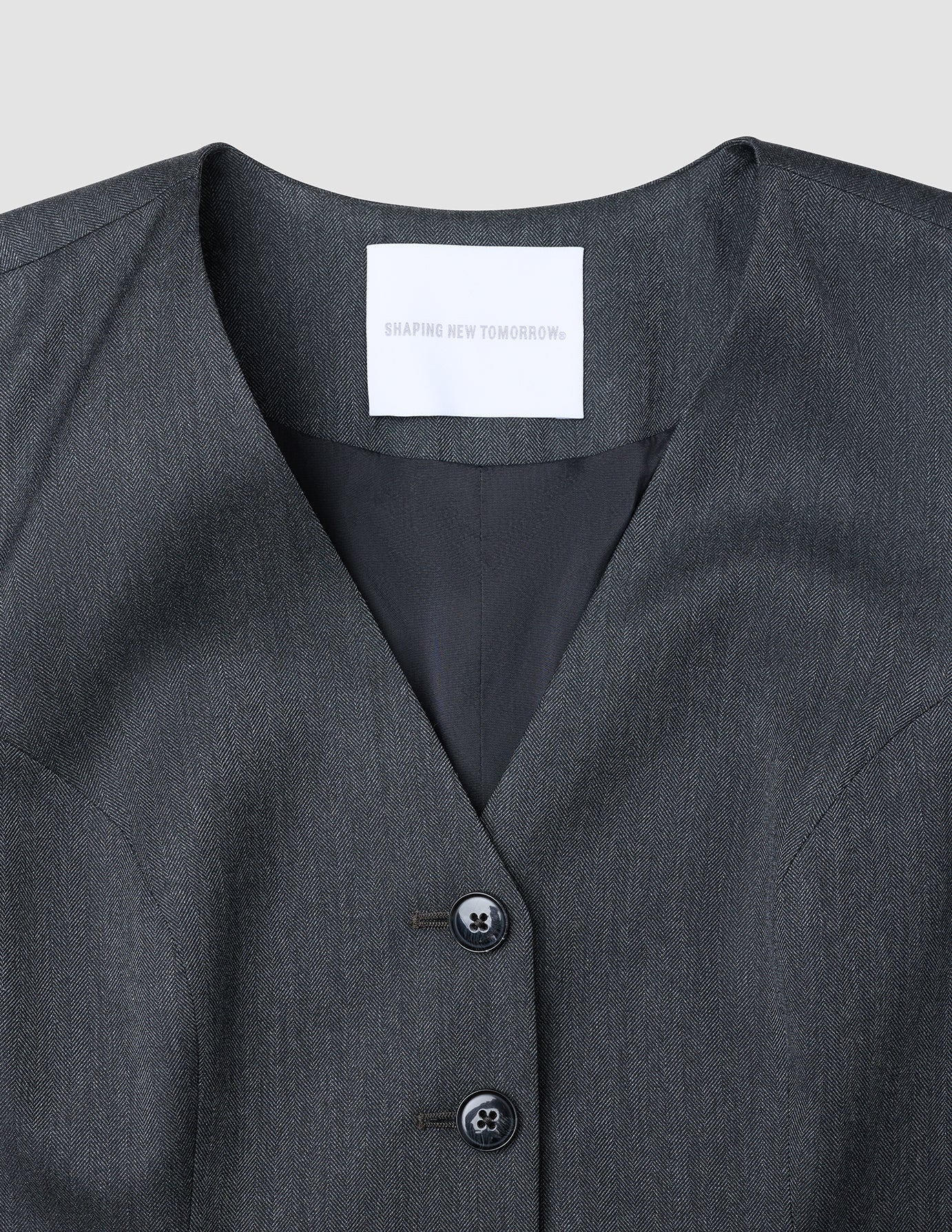 Women's Skye Long Vest Charcoal Melange