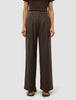 Women's Skye Pants Wide Dark Chestnut Melange